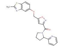 2-methyl-5-[(3-{[2-(2-pyridinyl)-1-pyrrolidinyl]carbonyl}-5-isoxazolyl)methoxy]-1,3-benzothiazole