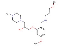 1-(5-methoxy-2-{[(3-methoxypropyl)amino]methyl}phenoxy)-3-(4-methyl-1-piperazinyl)-2-propanol