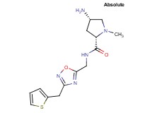 (2S,4S)-4-amino-1-methyl-N-{[3-(2-thienylmethyl)-1,2,4-oxadiazol-5-yl]methyl}pyrrolidine-2-carboxamide