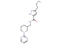 3-propyl-N-{[1-(2-pyrimidinyl)-3-piperidinyl]methyl}-1H-pyrazole-5-carboxamide