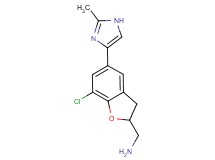 1-[7-chloro-5-(2-methyl-1H-imidazol-4-yl)-2,3-dihydro-1-benzofuran-2-yl]methanamine