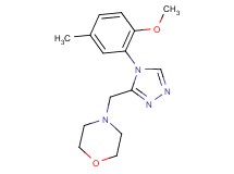 4-{[4-(2-methoxy-5-methylphenyl)-4H-1,2,4-triazol-3-yl]methyl}morpholine
