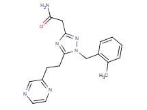 2-[1-(2-methylbenzyl)-5-(2-pyrazin-2-ylethyl)-1H-1,2,4-triazol-3-yl]acetamide