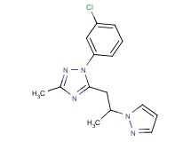 1-(3-chlorophenyl)-3-methyl-5-[2-(1H-pyrazol-1-yl)propyl]-1H-1,2,4-triazole