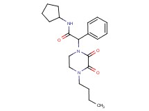 2-(4-butyl-2,3-dioxopiperazin-1-yl)-N-cyclopentyl-2-phenylacetamide