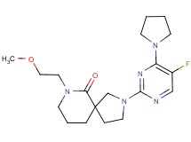 2-(5-fluoro-4-pyrrolidin-1-ylpyrimidin-2-yl)-7-(2-methoxyethyl)-2,7-diazaspiro[4.5]decan-6-one