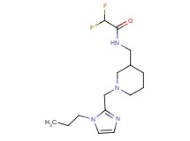 2,2-difluoro-N-({1-[(1-propyl-1H-imidazol-2-yl)methyl]piperidin-3-yl}methyl)acetamide