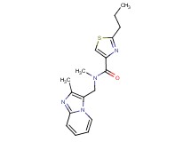 N-methyl-N-[(2-methylimidazo[1,2-a]pyridin-3-yl)methyl]-2-propyl-1,3-thiazole-4-carboxamide
