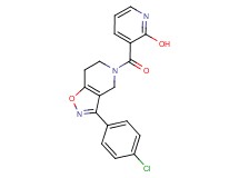 3-{[3-(4-chlorophenyl)-6,7-dihydroisoxazolo[4,5-c]pyridin-5(4H)-yl]carbonyl}pyridin-2-ol