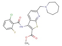 methyl 6-(1-azepanylmethyl)-3-[(2-chloro-6-fluorobenzoyl)amino]thieno[2,3-b]pyridine-2-carboxylate