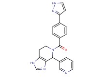 5-[4-(1H-pyrazol-3-yl)benzoyl]-4-(3-pyridinyl)-4,5,6,7-tetrahydro-1H-imidazo[4,5-c]pyridine
