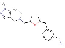 ({(2R*,5S*)-5-[3-(aminomethyl)benzyl]tetrahydrofuran-2-yl}methyl)ethyl[(1-methyl-1H-pyrazol-4-yl)methyl]amine
