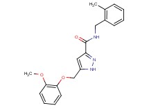 5-[(2-methoxyphenoxy)methyl]-N-(2-methylbenzyl)-1H-pyrazole-3-carboxamide
