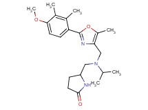 5-[(isopropyl{[2-(4-methoxy-2,3-dimethylphenyl)-5-methyl-1,3-oxazol-4-yl]methyl}amino)methyl]-2-pyrrolidinone
