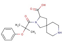 2-(2-methyl-2-phenoxypropanoyl)-2,8-diazaspiro[4.5]decane-3-carboxylic acid