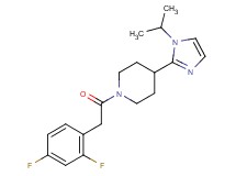 1-[(2,4-difluorophenyl)acetyl]-4-(1-isopropyl-1H-imidazol-2-yl)piperidine