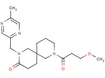 8-(3-methoxypropanoyl)-2-[(5-methylpyrazin-2-yl)methyl]-2,8-diazaspiro[5.5]undecan-3-one