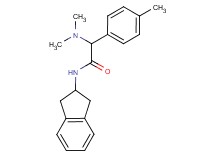 N-(2,3-dihydro-1H-inden-2-yl)-2-(dimethylamino)-2-(4-methylphenyl)acetamide