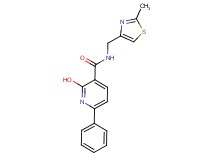 2-hydroxy-N-[(2-methyl-1,3-thiazol-4-yl)methyl]-6-phenylnicotinamide