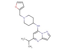 N-[1-(2-furylmethyl)-4-piperidinyl]-5-isopropylpyrazolo[1,5-a]pyrimidin-7-amine