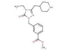 methyl 3-{[4-ethyl-5-oxo-3-(4-piperidinylmethyl)-4,5-dihydro-1H-1,2,4-triazol-1-yl]methyl}benzoate dihydrochloride