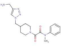 2-(4-{[4-(aminomethyl)-1H-1,2,3-triazol-1-yl]methyl}piperidin-1-yl)-N-methyl-2-oxo-N-phenylacetamide