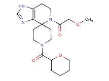 5-(methoxyacetyl)-1'-(tetrahydro-2H-pyran-2-ylcarbonyl)-1,5,6,7-tetrahydrospiro[imidazo[4,5-c]pyridine-4,4'-piperidine]