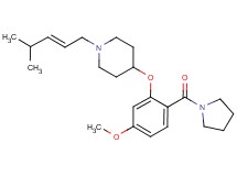 4-[5-methoxy-2-(1-pyrrolidinylcarbonyl)phenoxy]-1-[(2E)-4-methyl-2-penten-1-yl]piperidine