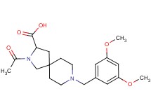 2-acetyl-8-(3,5-dimethoxybenzyl)-2,8-diazaspiro[4.5]decane-3-carboxylic acid