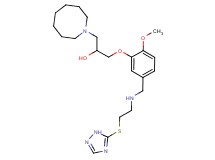 1-(1-azocanyl)-3-[2-methoxy-5-({[2-(1H-1,2,4-triazol-5-ylthio)ethyl]amino}methyl)phenoxy]-2-propanol