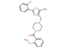 1-{[2-(2-chlorophenyl)-5-methyl-1,3-oxazol-4-yl]methyl}-4-(2-methoxybenzoyl)piperazine