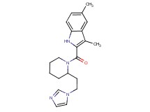 2-({2-[2-(1H-imidazol-1-yl)ethyl]-1-piperidinyl}carbonyl)-3,5-dimethyl-1H-indole