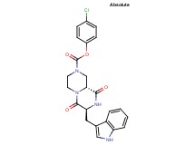 4-chlorophenyl (7S,9aR)-7-(1H-indol-3-ylmethyl)-6,9-dioxooctahydro-2H-pyrazino[1,2-a]pyrazine-2-carboxylate