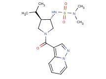 N'-[(3S*,4R*)-4-isopropyl-1-(pyrazolo[1,5-a]pyridin-3-ylcarbonyl)pyrrolidin-3-yl]-N,N-dimethylsulfamide