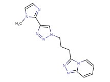 3-{3-[4-(1-methyl-1H-imidazol-2-yl)-1H-1,2,3-triazol-1-yl]propyl}[1,2,4]triazolo[4,3-a]pyridine