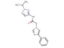 N-(2-isopropyl-2H-1,2,3-triazol-4-yl)-2-(4-phenyl-1H-imidazol-1-yl)acetamide