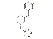 2-(3-fluorobenzyl)-4-(2-thienylmethyl)morpholine