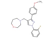 4-{[1-(2-fluorophenyl)-3-(4-methoxyphenyl)-1H-pyrazol-4-yl]methyl}-1,4-oxazepane