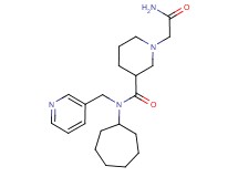 1-(2-amino-2-oxoethyl)-N-cycloheptyl-N-(pyridin-3-ylmethyl)piperidine-3-carboxamide