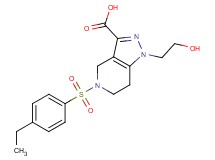 5-[(4-ethylphenyl)sulfonyl]-1-(2-hydroxyethyl)-4,5,6,7-tetrahydro-1H-pyrazolo[4,3-c]pyridine-3-carboxylic acid