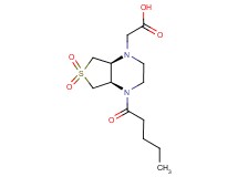 [(4aR*,7aS*)-6,6-dioxido-4-pentanoylhexahydrothieno[3,4-b]pyrazin-1(2H)-yl]acetic acid