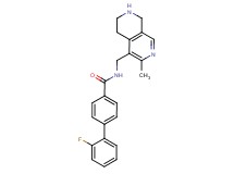 2'-fluoro-N-[(3-methyl-5,6,7,8-tetrahydro-2,7-naphthyridin-4-yl)methyl]-4-biphenylcarboxamide