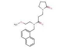 N-(2-methoxyethyl)-N-(1-naphthylmethyl)-3-(2-oxopyrrolidin-1-yl)propanamide