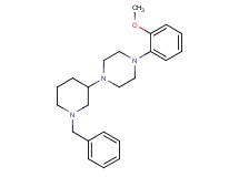 1-(1-benzyl-3-piperidinyl)-4-(2-methoxyphenyl)piperazine