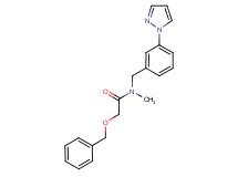 2-(benzyloxy)-N-methyl-N-[3-(1H-pyrazol-1-yl)benzyl]acetamide