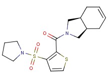 (3aR*,7aS*)-2-{[3-(1-pyrrolidinylsulfonyl)-2-thienyl]carbonyl}-2,3,3a,4,7,7a-hexahydro-1H-isoindole
