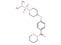 N,N-dimethyl-4-[4-(1,2-oxazinan-2-ylcarbonyl)phenoxy]-1-piperidinesulfonamide