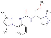N-[2-(3,5-dimethyl-1H-pyrazol-1-yl)phenyl]-N'-[2-methoxy-1-(1-methyl-1H-pyrazol-5-yl)ethyl]urea
