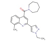 4-(azepan-1-ylcarbonyl)-2-(1-ethyl-1H-pyrazol-4-yl)-8-methylquinoline