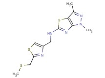 1,3-dimethyl-N-({2-[(methylthio)methyl]-1,3-thiazol-4-yl}methyl)-1H-pyrazolo[3,4-d][1,3]thiazol-5-amine